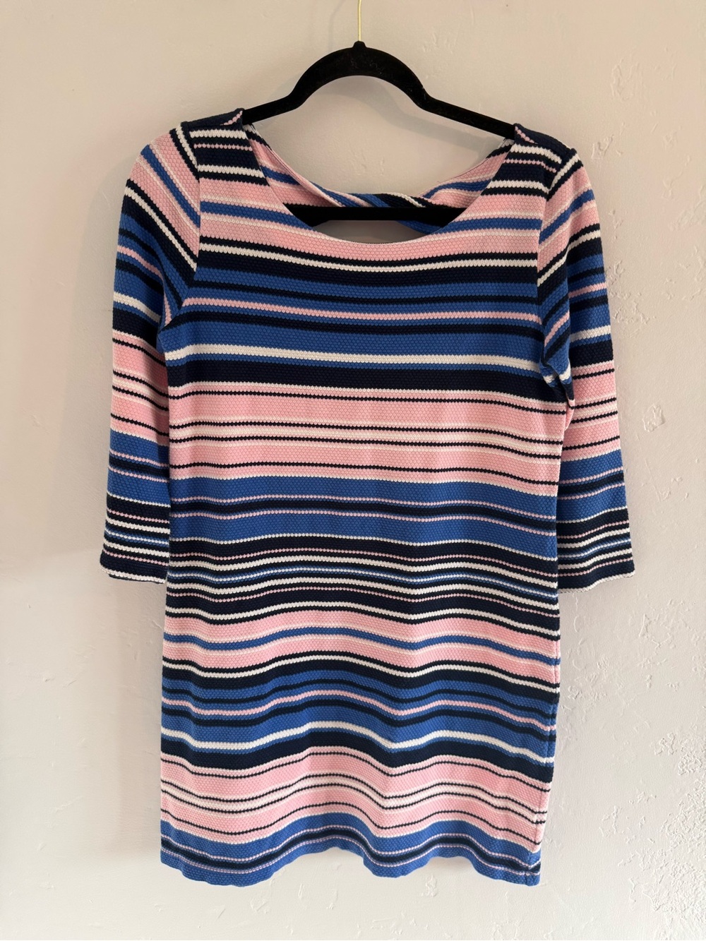 Lily Pulitzer Bay Dress Striped Knit Dress in Pink, Blue & Navy